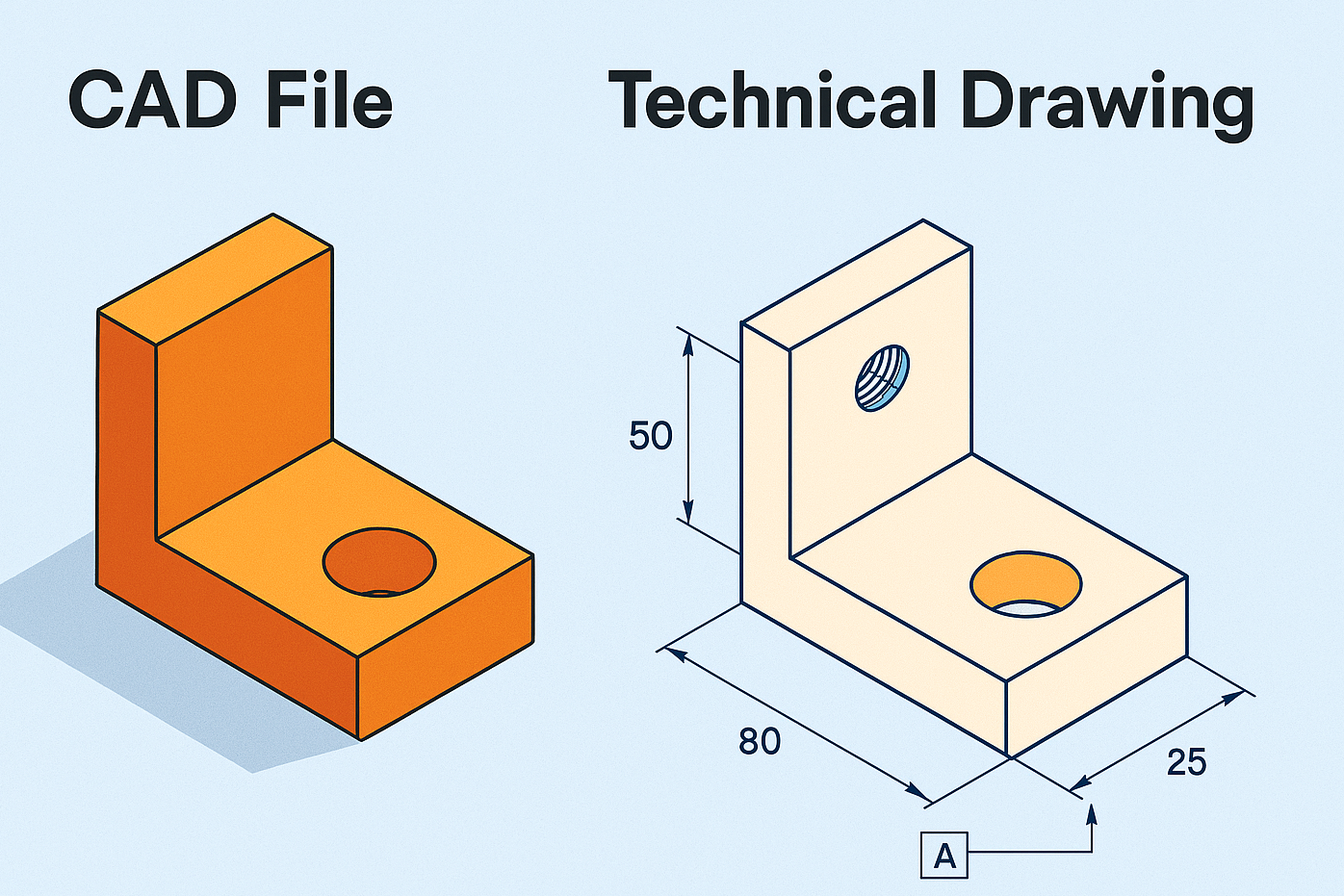 The Difference Between CAD Files and Technical Drawings